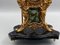 Clock in Gilt Bronze, Black Marble & Enamel, 1960s 10
