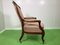 Antique Armchair in Louis Philppe Style with Foot Stool, 1880s, Set of 2 3