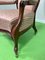 Antique Armchair in Louis Philppe Style with Foot Stool, 1880s, Set of 2 9