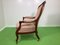Antique Armchair in Louis Philppe Style with Foot Stool, 1880s, Set of 2 5