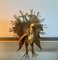 Golden Brass Peacock in Style of of Jacques Duval-Brasseur 1