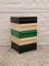 Space Age Italian Black, White and Green Plastic Stacking Drawers by Simon Fussell for Kartell, 1970s 2