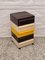 Black, White and Yellow Plastic Stacking Drawers by Simon Fussell for Kartell, 1970s 1