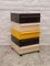 Black, White and Yellow Plastic Stacking Drawers by Simon Fussell for Kartell, 1970s 2