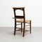 Rustic Traditional Wood and Rattan Chair, 1940s 8