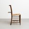 Rustic Traditional Wood and Rattan Chair, 1940s, Image 9