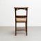Rustic Traditional Wood and Rattan Chair, 1940s 7