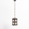 Antique Metal Ceiling Lamp, 1950s, Image 4