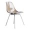 1st Edition Greige Fiberglass Shell Chair by Eames for Herman Miller , 1950s 1