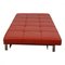 Red Leather Pk-80 Daybed by Poul Kjærholm for Fritz Hansen, 2000s, Image 3