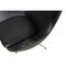 Egg chair in pelle nera di Arne Jacobsen per Fritz Hansen, inizio XXI secolo, Immagine 6