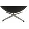 Black Leather Egg Chair by Arne Jacobsen for Fritz Hansen, 2000s, Image 10