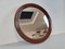Space Age Brown Plastic Wall Mirror from Tiger Products, Holland, 1970s 6