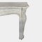 Large Antique French Louis XV Fireplace in Carrara Marble, 1850, Image 7