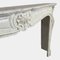 Large Antique French Louis XV Fireplace in Carrara Marble, 1850 6