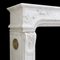 Large Antique French Fireplace Mantel in Marble, Image 4