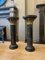 Black Fossil Columns in Marble and Bronze, 1970, Set of 2 2