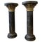 Black Fossil Columns in Marble and Bronze, 1970, Set of 2 1