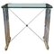 Vintage Console Table in Brass and Chrome by Peter Ghyczy, 1990, Image 1