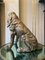 Escultura de perro vintage de bronce, 1950, Imagen 5