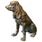 Escultura de perro vintage de bronce, 1950, Imagen 1