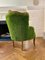 French Bergère Louis XV Style Chairs in Faux Grass, 1950, Set of 2 8