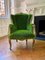 French Bergère Louis XV Style Chairs in Faux Grass, 1950, Set of 2, Image 4