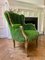 French Bergère Louis XV Style Chairs in Faux Grass, 1950, Set of 2, Image 5