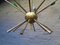 Lámpara de araña Sputnik italiana Mid-Century de latón, 1950, Imagen 3