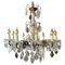 Antique French Chandelier in Bronze and Crystal, 1890, Image 1