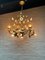Vintage Chandelier in Wrought Iron and Gold Gilt 7