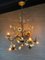 Vintage Chandelier in Wrought Iron and Gold Gilt 6