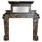 Antique Palladian Style Fireplace Mantel in Marrone Breccia Marble, 1850, Image 1