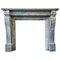 Antique Regency Bardiglio Marble Fireplace Mantel, 1810 1