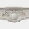 Large Antique French Rococo Fireplace Mantel in White Marble, 1840 4