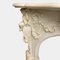 Cornice da camino antica in stile barocco in marmo bianco, Italia, Immagine 7
