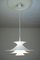 Lámpara colgante Radius en blanco de Eric Baslev para Fog and Mørup, años 60, Imagen 1