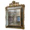 Monumentaler französischer Spiegel mit vergoldetem Kissenrahmen, 1880 1