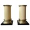 Lacquered Pedestals in Brass, 1970, Set of 2 1