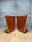 Italian Mirrored and Lacquered Goatskin Console Tables, 1950, Set of 2 16