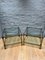 French Patinated Brass Two Tiered Side Tables, 1980, Set of 2 9