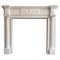 Antique Georgian Neoclassical Fireplace Mantel in Statuary White Marble, 1790, Image 2