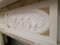 Antique English Fireplace Mantel in Statuary White Marble 6