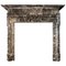 19th Century Palladian Style Fireplace Mantel in Grey Fossil Marble, Image 1