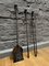 Antike englische Feuerwerkzeuge aus brüniertem Stahl, 3er Set 5