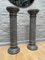 Säulen aus schwarzem belgischem Fossil Marmor, 2er Set 13