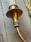 Drape Wandlampen aus vergoldeter Bronze von Maison Charles, 1950er, 2er Set 4