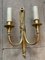 Lampade da parete in bronzo dorato di Maison Charles, anni '50, set di 2, Immagine 3