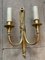 Lámparas de pared Drape de bronce dorado de Maison Charles, años 50. Juego de 2, Imagen 3