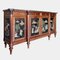 French Chinoiserie Enfilade in Walnut and Marble, 1940s 2